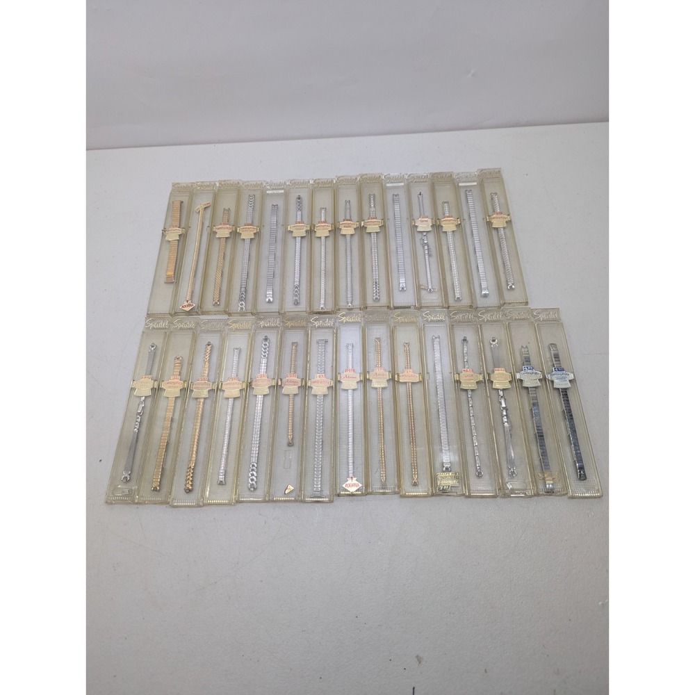 Lot Of 29 Speidel NOS Vintage Watch Bands Twist-O-Flex Adorma Collectible Straps